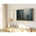 Ver imagem 1 de Quadro Decorativo N°250 140x80cm - Panorâmico - Astronauta - Madeira Clara - Rollflex