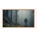 Ver imagem 2 de Quadro Decorativo N°250 140x80cm - Panorâmico - Astronauta - Madeira Clara - Rollflex