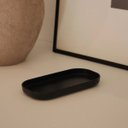 Ver imagem 3 de Bandeja para Bancada de Banheiro Dual ou Preta 16x8cm Suporte Organizador de Utensílios Lavabo