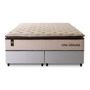 Ver mais imagens de Conjunto Cama Box Queen c/ Molas Ensacadas Quartzo Branco 158x198x71