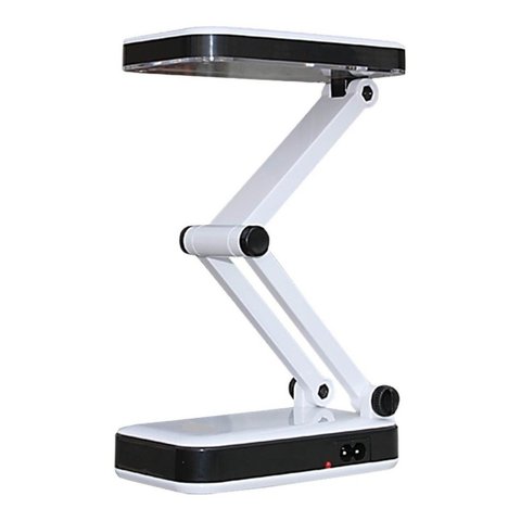 Luminaria de Mesa Luz de Emergencia Dobravel Articulavel para Escritorio Leitura C/ 24 Leds Zz
