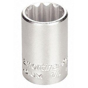 Soquete Estriado em Aço Cromo Vanádio 10 Mm - Encaixe 1/4" Tramontina