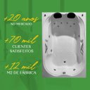 Ver mais imagens de Banheira Dupla Lindóia Completa com Hidro em Acrílico - 1.40x1.10x0.40 - 220v