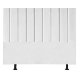 Cabeceira de Cama Queen Box Estofada 160 cm Karla Suede:Branco - 1
