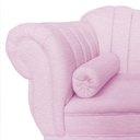 Ver mais imagens de Recamier Decorativo Divã Amsterdã 147cm Lado Direito Couro Rosa Bebê