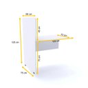 Ver imagem 2 de BAIA P/ ATENDIMENTO SIMPLES CONTÍNUA PANDIN MAXXI - BRANCO EASC08