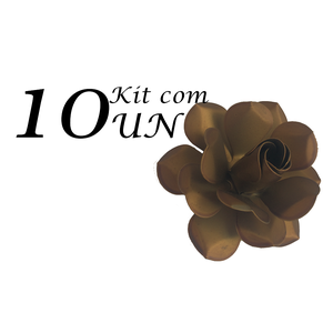 Kit De Rosinhas Avulsas Coloridas Para Artesanato 10 Unidades Libertas Rosas Rosa Media Verniz
