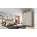 Ver imagem 3 de Guarda Roupa Casal 2PTS 3GAV Thor Plus 1600 Novo Horizonte Cumaru Fendi