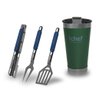 Trio Bbq Ichef e Copo Térmico com Tampa Smart Cup 600ml Ichef | Copo Verde - 1
