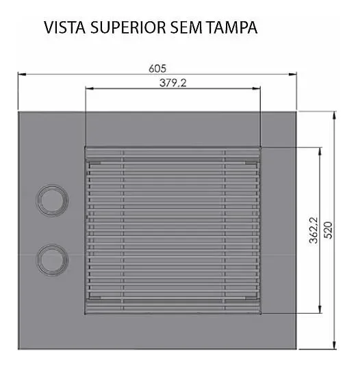 Churrasqueira Grill Diamond Premium C/ Tampa Titan + Veneziana Gás Glp - 8