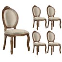 Ver imagem 1 de 5 Cadeira Medalhao Madeira Maciça Design Ingles Luxo Poltrona Entalhada Renascentista Natural Ingles