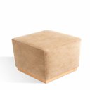 Ver imagem 2 de Puff para Sala de Estar Veludo Leti Bege
