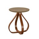 Ver imagem 1 de Mesa Bella de Canto com Tampo de Vidro Redonda Base de 60cm - Fende Luka Decor