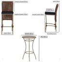 Ver imagem 2 de Mesa Bistro e 2 Banquetas Roma Fendi Corda Náutica 12 Trama Original