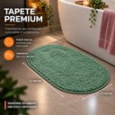 Ver imagem 3 de Kit Tapete para Banheiro Veneza Toque de Seda 0.50x0.70 Cor:Verde Jade
