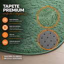 Ver imagem 5 de Kit Tapete para Banheiro Veneza Toque de Seda 0.50x0.70 Cor:Verde Jade