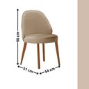Ver imagem 3 de Sala de Jantar Mesa Florida 220cm Tampo Barril Laminado e 8 Cadeiras Suiça