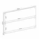 Ver imagem 3 de Cabeceira Casal Modulada Módulo 7913 Irlanda Amendola Demóbile