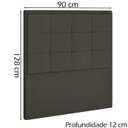 Ver imagem 4 de Cabeceira Solteiro 90 cm Lhots Linho SL 74 Peer