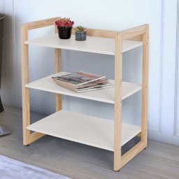 Prateleira Multiuso Mdf 3 Prateleiras Sofisticada:off White - 4