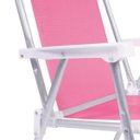 Ver imagem 4 de Cadeira Alta Aluminio Sannet Rosa - Mor
