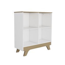 Nicho Organizador Estante Retrô com 4 Compartimentos 2869 para Livros ou Brinquedos - 2