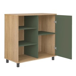 Buffet 1 Porta Joinville Carvalho Menta - 5