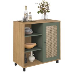 Buffet 1 Porta Joinville Carvalho Menta - 3