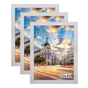 Ver imagem 1 de Kit 3 Porta Retrato Molduras 30x40 Branco Santamaria Molduras
