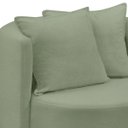 Ver imagem 4 de Poltrona Orgânica Base Giratória Maya Boucle Verde Redonda Decorativa - Arkell