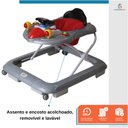Ver imagem 4 de Andador para Bebê Infantil 3 Alturas Trava de Segurança Primeiro Passos com Som Luzes até 10kg 6 Mes