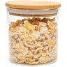 Kit 2 Pote Vidro Hermético 500ml Bambu Mantimento Tempero - 9