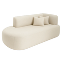 Ver imagem 3 de Sofá Orgânico Versátil Abby 160 Cm - Zahav Estofados:bouclê/off White