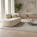 Ver imagem 2 de Sofá Orgânico Versátil Abby 160 Cm - Zahav Estofados:bouclê/off White
