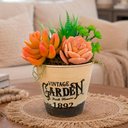 Ver imagem 4 de Arranjo Suculenta Vaso Decoração Planta Flor Artificial 20cm Garden