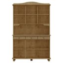 Ver imagem 7 de Cristaleira Madeira Maciça 5 Portas 129 Cm 8925 Freijo Milani Store