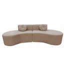 Ver imagem 6 de Sofá Modular Orgânico Monterrey 260cm + Puff Suede Bege