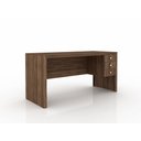Ver imagem 3 de Escritório com Mesa para Computador e Armário 2 Portas Nogal - Fdecor