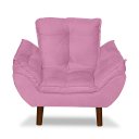 Ver imagem 4 de Kit 02 Mini Poltrona Cadeira Opala Infantil de Criança Suede Escolha Sua Cor