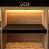 Rack Estante Bancada Gamer Geek Madeira Com Metal Com Led Incluso - 6