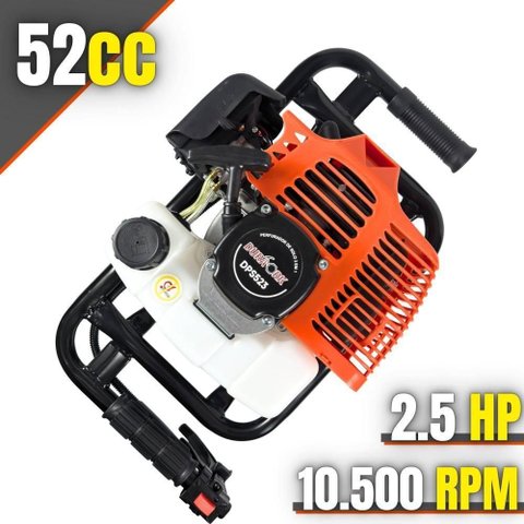 Perfurador de Solo DPS523M 2,5HP com Kit 3 Brocas e Extensão 100cm Laranja