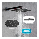 Ver imagem 7 de Chuveiro Inox Inoxidável + Braço , Ducha Aquecedor a Gás ou Solar 20x20 Fc-71