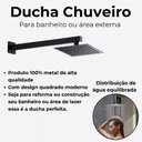 Ver imagem 4 de Chuveiro Inox Inoxidável + Braço , Ducha Aquecedor a Gás ou Solar 20x20 Fc-71