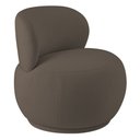 Ver imagem 1 de Poltrona Orgânica Aisha Base Fixa Bouclé Marrom - Nexta Casa