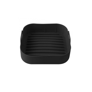 Cesto para Air Fryer Lavavel Quadrada Silicone Preta 21cm. Unyhome