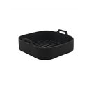 Ver imagem 2 de Cesto para Air Fryer Lavavel Quadrada Silicone Preta 21cm. Unyhome