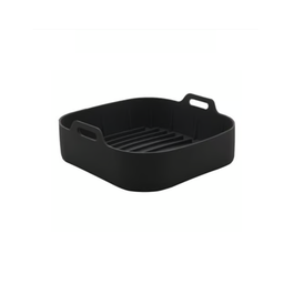 Cesto para Air Fryer Lavavel Quadrada Silicone Preta 21cm. Unyhome - 2