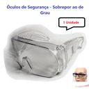 Ver imagem 1 de Óculos Segurança Proteção Cristal Sobrepor Ao De Grau Com CA