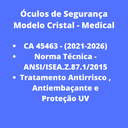 Ver imagem 3 de Óculos Segurança Proteção Cristal Sobrepor Ao De Grau Com CA