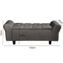 Ver imagem 3 de Recamier Baú Sapateira América 1.30cm Cinza